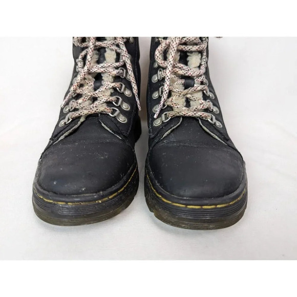 Dr. Martens Combs Wyoming Shearling Lined Lace Up Ankle Boots Docs Combat US 7 L - Picture 7 of 16